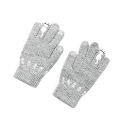 Winterhandschuhe Für Katzenliebhaber, Fischerhandschuhe Für Kätzchen, Meow-Fäustlinge, Fingerlose Handschuhe Mit KatzenpfotenmusterFäustlinge, Handwärmer Im Katzenfisch-Design, Fingerlose Handschuhe von RASOLI