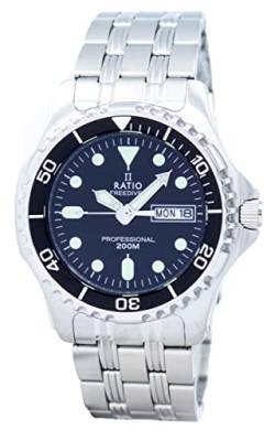 Ratio Free Diver Professional 200M Sapphire Quartz 36JL140 Herren-Armbanduhr von RATIO