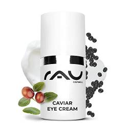 RAU Cosmetics Augencreme gegen Falten Caviar Eye Cream 15 ml - Anti-Aging Augencreme mit Palmitoyl-Tripeptide-5, Kaviar & Mandelöl - Augencreme zum Augenringe entfernen - Augenpflege Damen & Herren von RAU Cosmetics