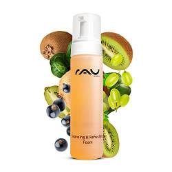 RAU Cosmetics Reinigungsschaum für Gesicht und Körper - Cleansing & Refreshing Foam 200 ml - Gründlicher Gesichtsreiniger und Duschschaum mit belebendem Blutorangenöl von RAU Cosmetics