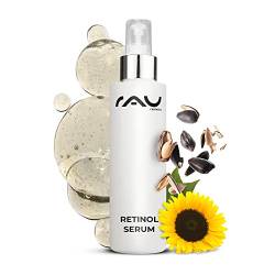 RAU Cosmetics Vitamin A Retinol Serum 100 ml - Anti-Aging Serum mit Hyaluronsäure, Vitamin A & Panthenol - gegen Falten im Gesicht & Anti Akne & Pickel von RAU Cosmetics