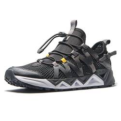 RAX Herren Schnell Trocknende rutschfeste Aqua Wasser Wanderschuhe, Schwarz (schwarz), 45 EU von RAX