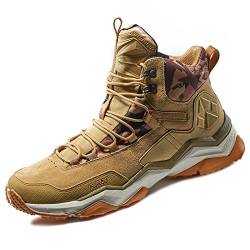 RAX Wild Wolf Mid Venture Herren-Wanderschuhe, wasserdicht, leicht, Hellkhaki, 47 EU von RAX