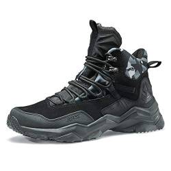 RAX Wild Wolf Mid Venture Herren-Wanderschuhe, wasserdicht, leicht, Schwarz, 42 EU von RAX