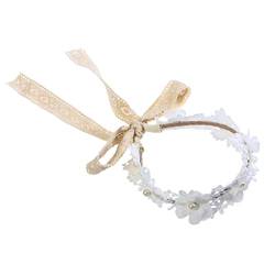 Braut-Kopfbedeckungen for die Hochzeit Blumenmädchen-Kopfbedeckungen for die Hochzeit Weiße Stirnbänder for Frauen Spitzen-Blumen-Haarbänder Blumen-Haarband Blumen-Haarband Blumen-Haarbänder for die H von RAZZUM