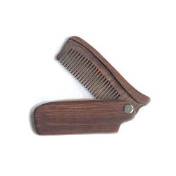 Kamm Falten Holz Bart Kamm Bürste Haar Bart Schnurrbart Kamm Kamm Tägliche Pflege verwenden Kämme aus Holz von RAZZUM