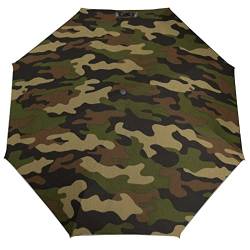 RBAZYFXUJ Faltbarer Regenschirm, Armee-Camouflage-Regenschirm, Reise-Regenschirm, automatisches Öffnen und Schließen für wind- und regenfest, Stil:, Einheitsgröße von RBAZYFXUJ