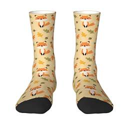 RBAZYFXUJ Socken, Herbstsocken mit süßem Fuchs, für Herren und Damen, siehe abbildung, One size von RBAZYFXUJ