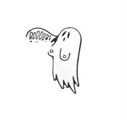 Emaille Brosche Damen Herren Niedliche Geisternadel Anstecknadel Cartoon Geist Haustier Kleidung Pin Rucksack Schmuck Geschenk (Color : Ghost 2) von RC-BKKXXEAV