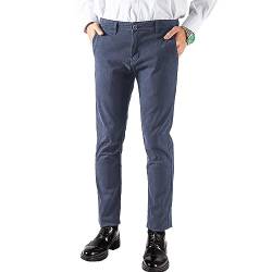 RE&X JEANS COUTURE Herren-Fleecehose, elegante Arbeitshose, Premium-Fleece-Hose 1, blau, 46 von RE&X JEANS COUTURE