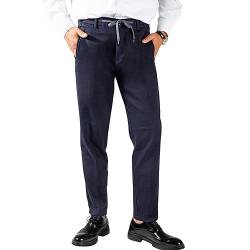 RE&X Jeans Cargohose für Herren, elegant, für den Winter, elastisch, blau, 50 von RE&X JEANS COUTURE