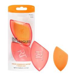 REAL TECHNIQUES Miracle Complexion Makeup Sponge Full Cover Foundation With Travel Case von REAL TECHNIQUES