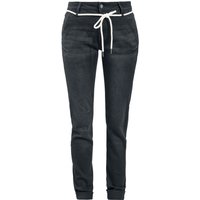 Jeans für Damen  schwarz "Bequeme Stoffhose mit seitlichen Einschubtaschen" von RED by EMP von RED by EMP