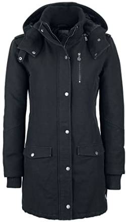 RED by EMP Damen schwarze lange Winterjacke XS von RED by EMP