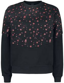 RED by EMP Damen schwarzes Sweatshirt mit Sternen XXL von RED by EMP