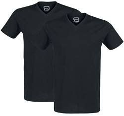 RED by EMP Herren Doppelpack Schwarze Basic T-Shirts M von RED by EMP