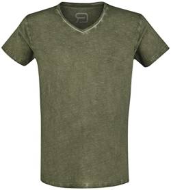 RED by EMP Herren Oliv-grünes Basic T-Shirt S von RED by EMP