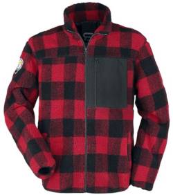 RED by EMP Herren schwarz-rote Flanell-Jacke XL von RED by EMP