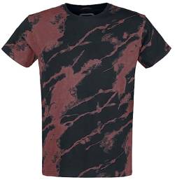 RED by EMP Herren schwarz-rotes Batik T-Shirt 4XL von RED by EMP