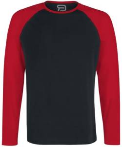 RED by EMP Herren schwarz-rotes Langarmshirt XXL von RED by EMP