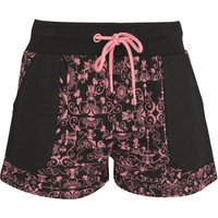 Short für Damen  schwarz "Shorts with pink ornaments" von RED by EMP von RED by EMP