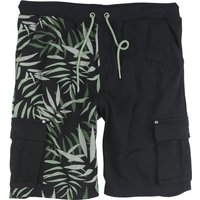 Short für Männer  schwarz "Sweatshorts with Tropical Print" von RED by EMP von RED by EMP