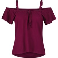 T-Shirt für Damen  bordeaux "Hang On Loose" von RED by EMP von RED by EMP