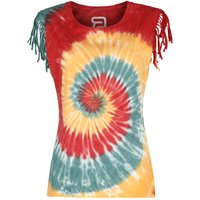 T-Shirt für Damen  multicolor "T-Shirt mit Multicolor Batik- Waschung" von RED by EMP von RED by EMP