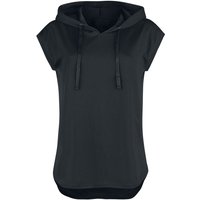 T-Shirt für Damen  schwarz "Sleeveless Hoodie" von RED by EMP von RED by EMP