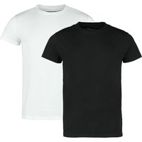 T-Shirt für Männer  weiß/schwarz "Double Pack T-Shirts" von RED by EMP von RED by EMP