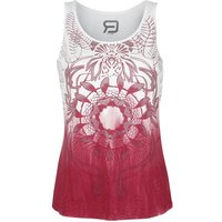 Top für Damen  weiß/rot "Farbverlauf Tank Top mit Mandala Print" von RED by EMP von RED by EMP