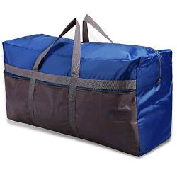 REDCAMP 60/75/96L Extra Große Duffle Bag Leicht, 55/65/78,7 cm Wasserabweisender Reisetasche Faltbar für Männer und Frauen, Schwarz/Blau/Rot, Dunkelblau 96L (Blau) - rc17201 von REDCAMP