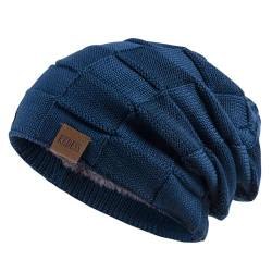 REDESS Beanie Mütze für Herren und Damen Winter Warme Mützen Stricken Slouchy Thick Skull Cap von REDESS