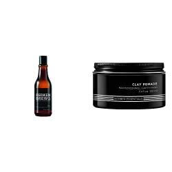 Redken Brews All you need Duo|3 in 1 Shampoo & mattierende Pomade für intensiven Halt von REDKEN