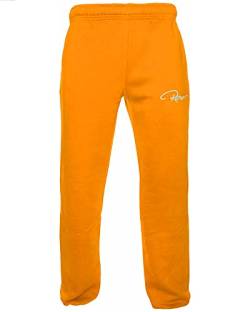 REDRUM Jogginghose Sweatpants Casual Pant Plain schwarz anthrazit grau bis Größe 4XL (3XL, Gold Orange) von REDRUM