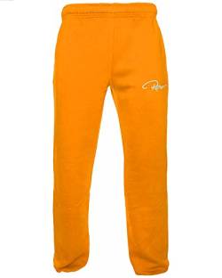 REDRUM Jogginghose Sweatpants Casual Pant Plain schwarz anthrazit grau bis Größe 4XL (M, Gold Orange) von REDRUM