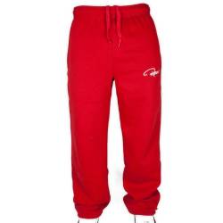 REDRUM Plain Trainingshose Jogginghose Sweatpants Fitness Sport Streetwear (S, Rot) von REDRUM