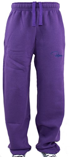 REDRUM Trainingshose Jogginghose Sweatpants Fitness Sport Streetwear Modell Plain Purple Lila (XXL) von REDRUM