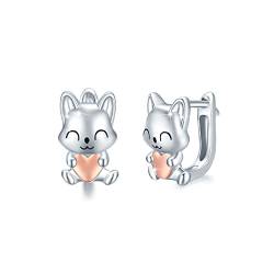 Fuchs Ohrringe Kinder 925 Sterling Silber Fuchs Ohrstecker Tier Ohrstecker Tier Schmuck Geschenke für Kinder Mädchen Damen… von REDSUN