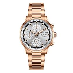 REEF TIGER Herren Multifunktional Automatik mit Roségold Armband RGA1659 (RGA1659-PWP) von REEF TIGER