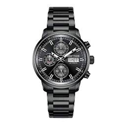 REEF TIGER Herren Multifunktional Automatik mit Schwarz Edelstahl Armband RGA1659 (RGA1659-BBB) von REEF TIGER