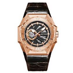 REEF TIGER Herren Tourbillon Automatik mit Edelstahl Armband RGA6903S (RGA6903S-PBWL) von REEF TIGER