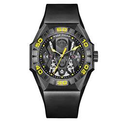 REEF TIGER Herren Tourbillon Automatik mit Edelstahl Armband RGA6912 (RGA6912-BBGR) von REEF TIGER