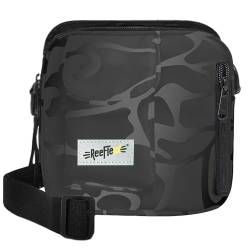 REEFLEXX Cross Bag: Farbenfrohe Camouflage-Tasche für Stil & Funktionalität im Alltag (Double Black Camou) von REEFLEXX