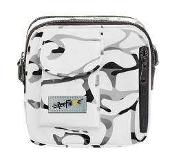 REEFLEXX Cross Bag: Farbenfrohe Camouflage-Tasche für Stil & Funktionalität im Alltag (White Camou) von REEFLEXX