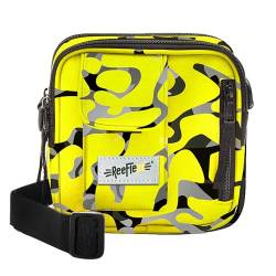 REEFLEXX Cross Bag: Farbenfrohe Camouflage-Tasche für Stil & Funktionalität im Alltag (Yellow Camou) von REEFLEXX