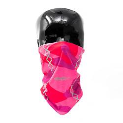 REEFLEXX Pink Camou Loop, Schlauchschal Halstuch Multifunktionstuch, Camouflage bedruckt und mit Reflektoren atmungsaktiv, für Kinder von REEFLEXX