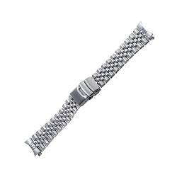 REFKIT Ersatzarmband for MDV106-1A Uhrenarmband MDV-106 D Armband 22 mm Edelstahl-Metallarmband (Color : 5 beads silvery, Size : 22mm) von REFKIT