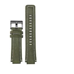 REFKIT For Herren for Timex for Tides for TW2T76500 for TW2T6300 for TW2T6400 for T2n721 Armband Wasserdichtes Nylonband 24 x 16 mm (Color : Green-black clasp, Size : 24.16mm) von REFKIT