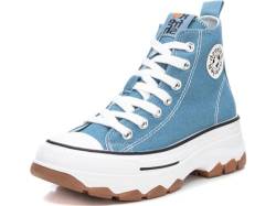 REFRESH - Damen-Sneaker mit Reißverschluss, Farbe: Blau, Größe: 37, Jeans, 40 EU von REFRESH